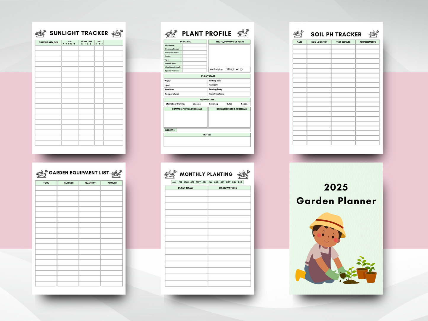 2025 Garden Planner | Editable & Printable Garden Journal | Plan, Track & Grow Your Garden