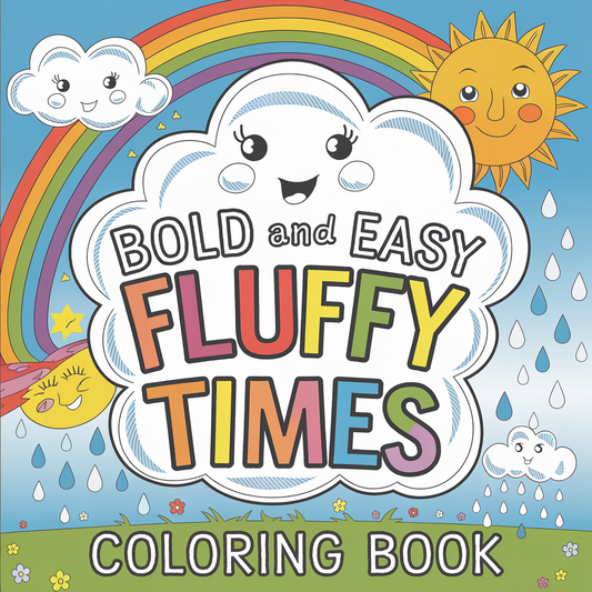 Bold Easy Fluffy Coloring Pages | Printable Kids' Coloring Pages | Fun and Relaxing Designs for All Ages